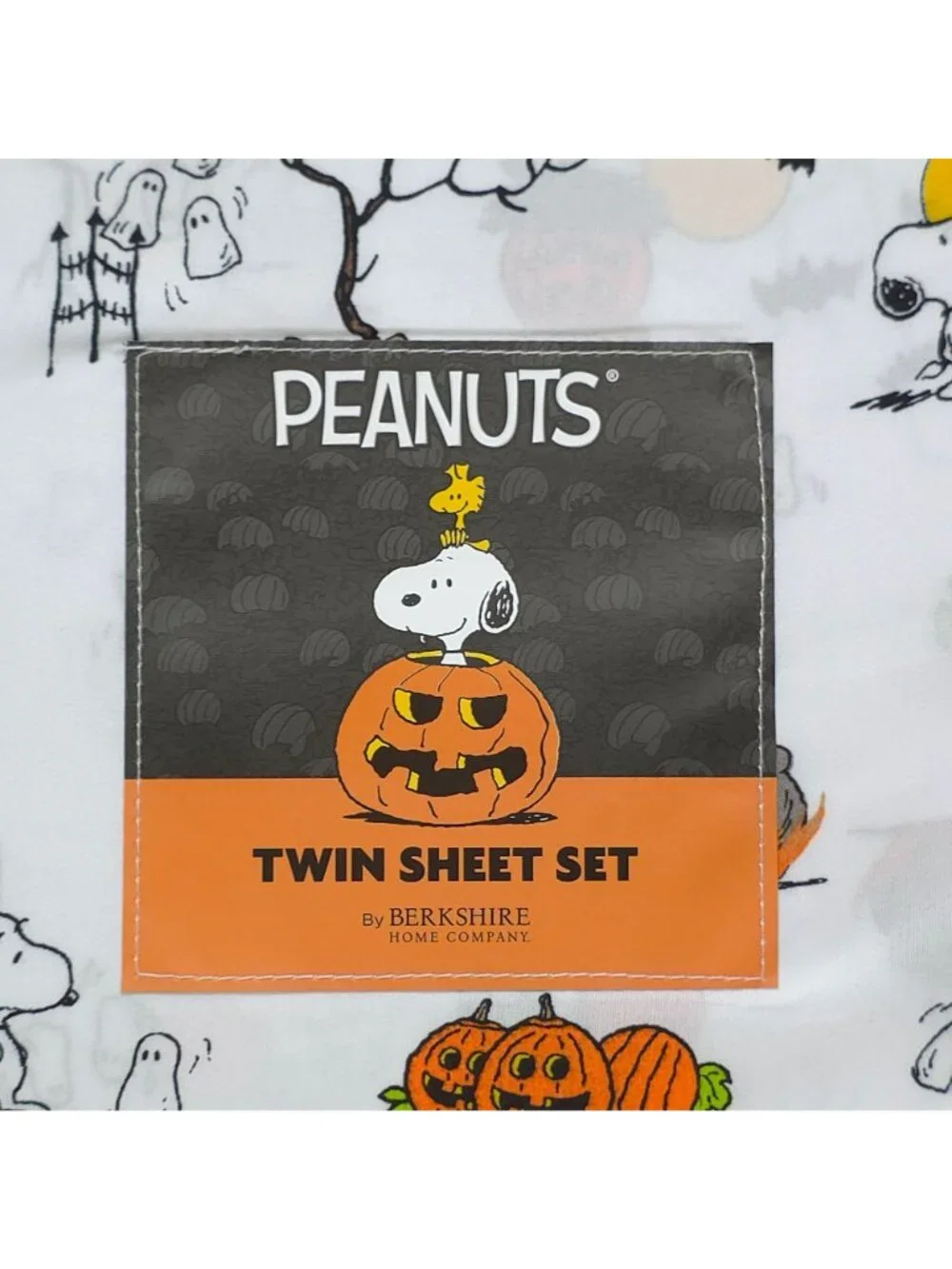 Peanuts Halloween Twin Sheet Set By Berkshire Snoopy Pumpkin Ghosts Spooky